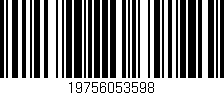 Código de barras (EAN, GTIN, SKU, ISBN): '19756053598'