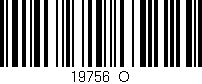Código de barras (EAN, GTIN, SKU, ISBN): '19756_O'