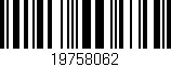 Código de barras (EAN, GTIN, SKU, ISBN): '19758062'