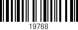 Código de barras (EAN, GTIN, SKU, ISBN): '19768'