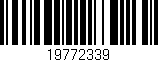 Código de barras (EAN, GTIN, SKU, ISBN): '19772339'