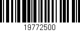 Código de barras (EAN, GTIN, SKU, ISBN): '19772500'