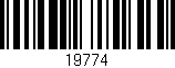 Código de barras (EAN, GTIN, SKU, ISBN): '19774'