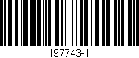 Código de barras (EAN, GTIN, SKU, ISBN): '197743-1'