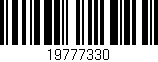 Código de barras (EAN, GTIN, SKU, ISBN): '19777330'