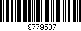 Código de barras (EAN, GTIN, SKU, ISBN): '19779587'