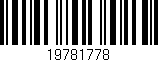 Código de barras (EAN, GTIN, SKU, ISBN): '19781778'