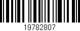 Código de barras (EAN, GTIN, SKU, ISBN): '19782807'