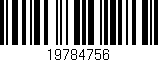 Código de barras (EAN, GTIN, SKU, ISBN): '19784756'