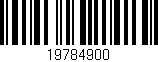 Código de barras (EAN, GTIN, SKU, ISBN): '19784900'
