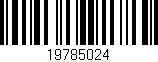 Código de barras (EAN, GTIN, SKU, ISBN): '19785024'