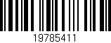 Código de barras (EAN, GTIN, SKU, ISBN): '19785411'