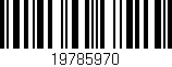 Código de barras (EAN, GTIN, SKU, ISBN): '19785970'