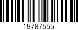 Código de barras (EAN, GTIN, SKU, ISBN): '19787555'