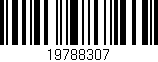 Código de barras (EAN, GTIN, SKU, ISBN): '19788307'