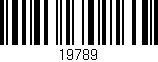 Código de barras (EAN, GTIN, SKU, ISBN): '19789'