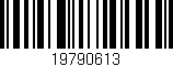 Código de barras (EAN, GTIN, SKU, ISBN): '19790613'