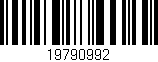 Código de barras (EAN, GTIN, SKU, ISBN): '19790992'