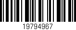 Código de barras (EAN, GTIN, SKU, ISBN): '19794967'