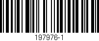 Código de barras (EAN, GTIN, SKU, ISBN): '197976-1'
