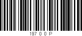 Código de barras (EAN, GTIN, SKU, ISBN): '197_0_0_P'
