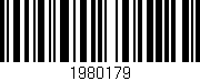 Código de barras (EAN, GTIN, SKU, ISBN): '1980179'