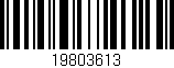 Código de barras (EAN, GTIN, SKU, ISBN): '19803613'