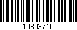 Código de barras (EAN, GTIN, SKU, ISBN): '19803716'