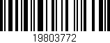 Código de barras (EAN, GTIN, SKU, ISBN): '19803772'