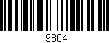 Código de barras (EAN, GTIN, SKU, ISBN): '19804'