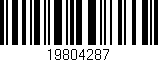 Código de barras (EAN, GTIN, SKU, ISBN): '19804287'