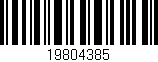 Código de barras (EAN, GTIN, SKU, ISBN): '19804385'