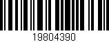 Código de barras (EAN, GTIN, SKU, ISBN): '19804390'