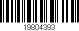 Código de barras (EAN, GTIN, SKU, ISBN): '19804393'