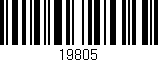 Código de barras (EAN, GTIN, SKU, ISBN): '19805'
