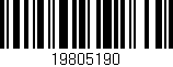 Código de barras (EAN, GTIN, SKU, ISBN): '19805190'