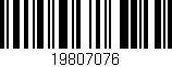 Código de barras (EAN, GTIN, SKU, ISBN): '19807076'