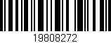 Código de barras (EAN, GTIN, SKU, ISBN): '19808272'