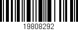 Código de barras (EAN, GTIN, SKU, ISBN): '19808292'