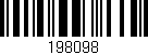 Código de barras (EAN, GTIN, SKU, ISBN): '198098'