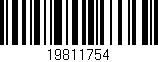 Código de barras (EAN, GTIN, SKU, ISBN): '19811754'