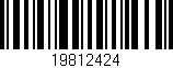 Código de barras (EAN, GTIN, SKU, ISBN): '19812424'