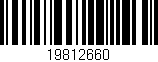 Código de barras (EAN, GTIN, SKU, ISBN): '19812660'