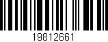 Código de barras (EAN, GTIN, SKU, ISBN): '19812661'