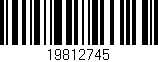 Código de barras (EAN, GTIN, SKU, ISBN): '19812745'