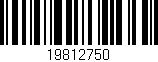 Código de barras (EAN, GTIN, SKU, ISBN): '19812750'