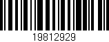 Código de barras (EAN, GTIN, SKU, ISBN): '19812929'