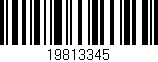 Código de barras (EAN, GTIN, SKU, ISBN): '19813345'