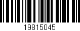 Código de barras (EAN, GTIN, SKU, ISBN): '19815045'