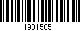 Código de barras (EAN, GTIN, SKU, ISBN): '19815051'